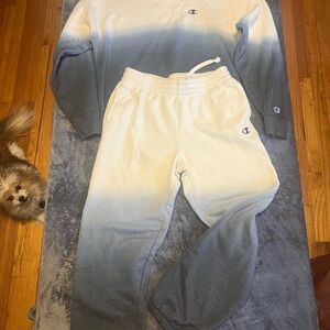 Champion women’s Ombre Joggers - Blue and Cream